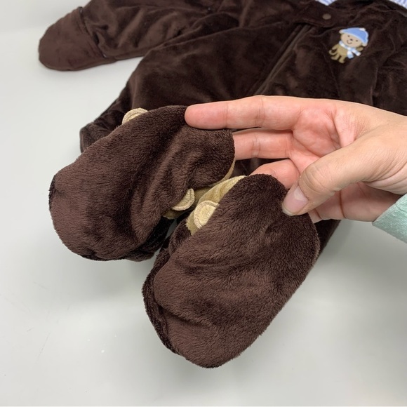 Carter’s 6M Cute Monkey Bunting - Picture 4 of 8